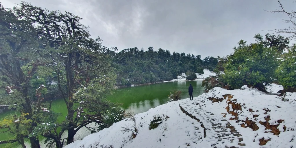 Snow view form Chopta Tungnath Chandrashila trek