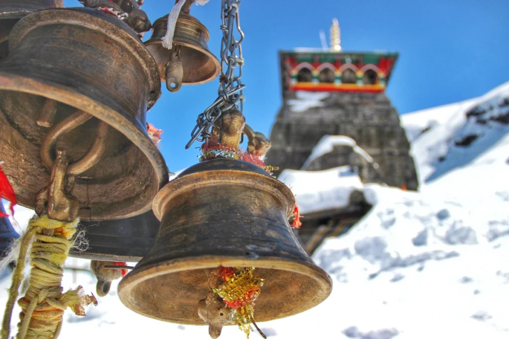 Snow view from Chopta Tungnath Chandrashila Trek